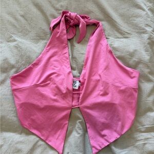 Princess Polly Pink Halter Tank Top